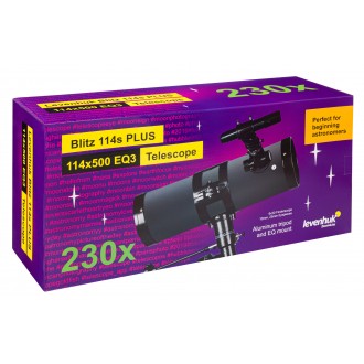 Hvězdářský dalekohled Levenhuk Blitz 114s PLUS