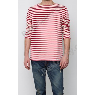 Tričko námořnické červené - dlouhý rukáv