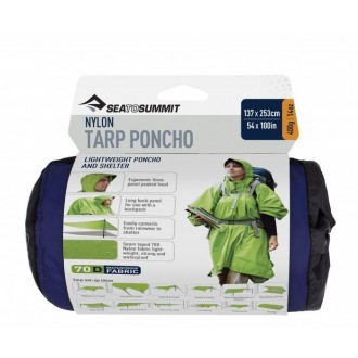 Pončo SEA TO SUMMIT Nylon Tarp Poncho - Blue