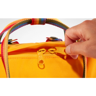 Batoh Fjällräven Kanken Rainbow WARM YELLOW-RAINBOW PATTERN