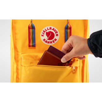 Batoh Fjällräven Kanken Rainbow WARM YELLOW-RAINBOW PATTERN