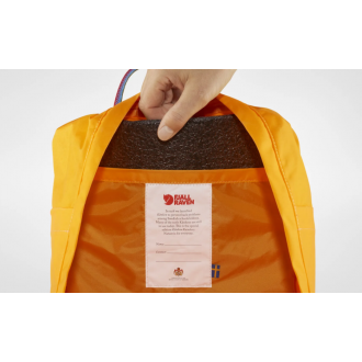 Batoh Fjällräven Kanken Rainbow WARM YELLOW-RAINBOW PATTERN