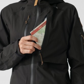 Bunda Fjällräven Keb Eco-Shell Jacket W Black