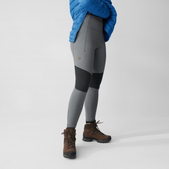 Legíny Fjällräven Abisko Värm Trekking Tights W Port-Iron Grey