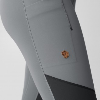 Legíny Fjällräven Abisko Värm Trekking Tights W Port-Iron Grey