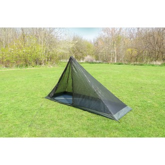 Vnitřní stan Superlight Solo Mesh Tent, DD Hammocks, 1 Dobrodruh, oliva zelená